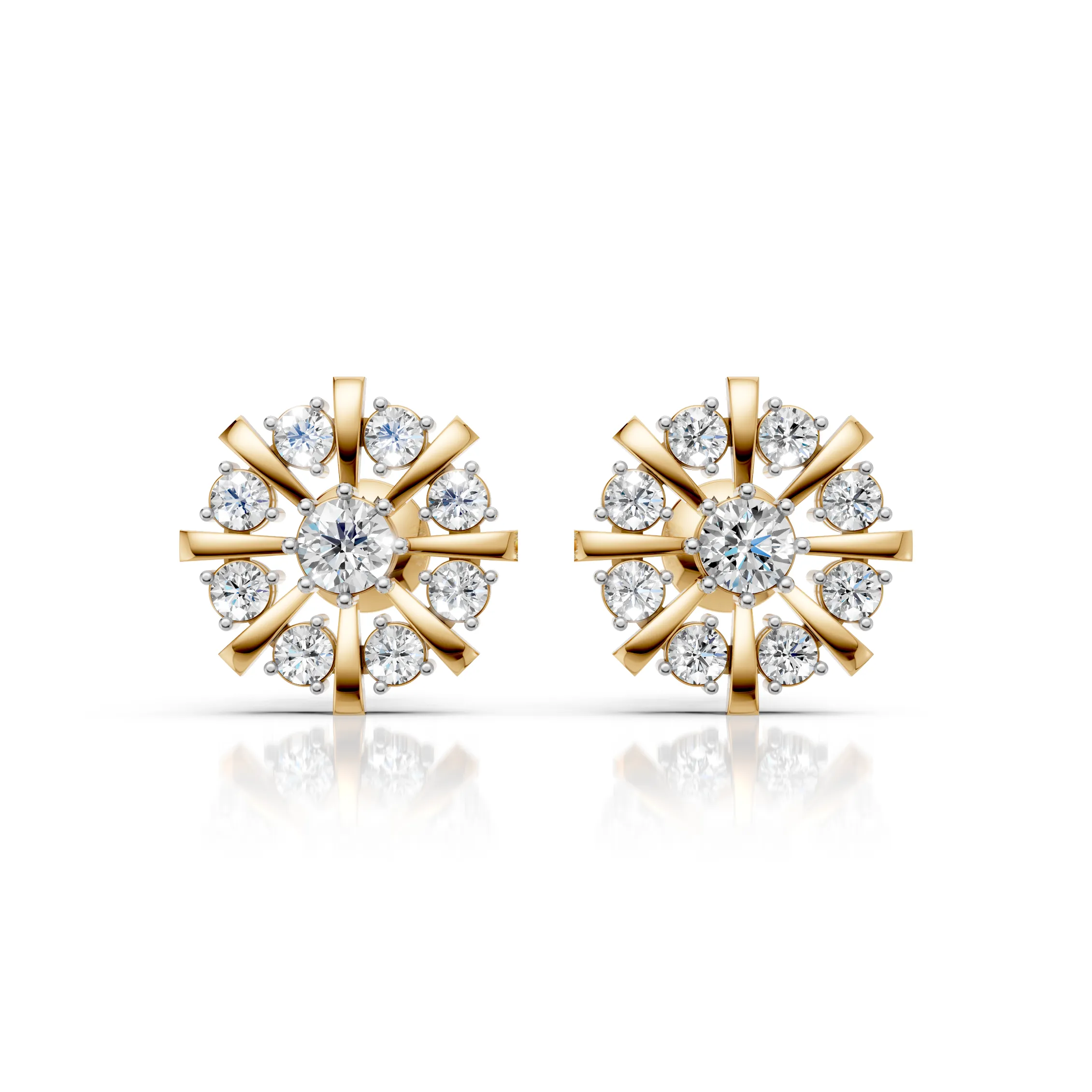 Diamond Floral Burst Design